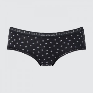 Majtki Damskie Uniqlo Hip Huggers Czarne,Uniqlo Polska | H165585