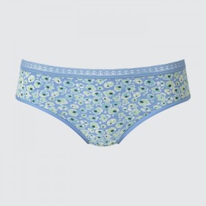 Majtki Damskie Uniqlo Mid-Rise Niebieskie,Uniqlo Polska | Z052075