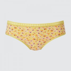 Majtki Damskie Uniqlo Mid-Rise Żółte,Uniqlo Polska | T273133