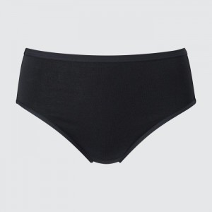 Majtki Damskie Uniqlo Plain High-Rise Czarne,Uniqlo Polska | N276519