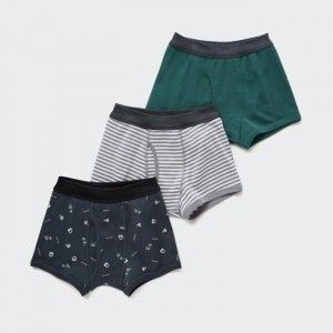 Majtki Dziecięce Uniqlo Boxer 3 Pack Ciemny Szare,Uniqlo Polska | W180288