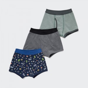 Majtki Dziecięce Uniqlo Boxer 3 Pack Granatowe,Uniqlo Polska | G136771