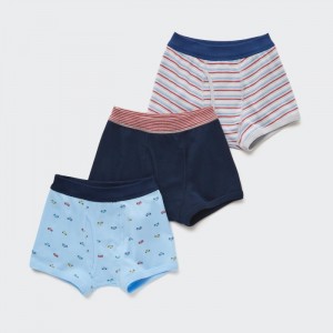 Majtki Dziecięce Uniqlo Boxer 3 Pack Niebieskie,Uniqlo Polska | A474802