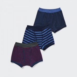 Majtki Dziecięce Uniqlo Boxer (Set of 3) Granatowe,Uniqlo Polska | O838052
