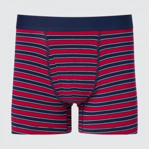 Majtki Męskie Uniqlo Cotton Striped Boxer Czerwone,Uniqlo Polska | Z333598