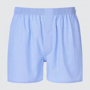 Majtki Męskie Uniqlo Woven Broadcloth Trunks Niebieskie,Uniqlo Polska | V321598