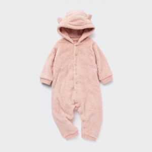 One Piece & Sets Niemowlęce Uniqlo Fluffy Yarn Fleece Outfit Różowe,Uniqlo Polska | M231457