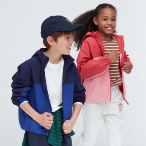 Parka Dziecięce Uniqlo Pocketable Nylon (Color Block) Granatowe,Uniqlo Polska | V736622