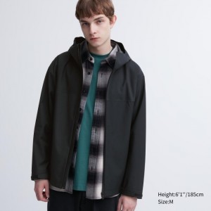 Parka Męskie Uniqlo BLOCKTECH (3D Cut) Czarne,Uniqlo Polska | C313347