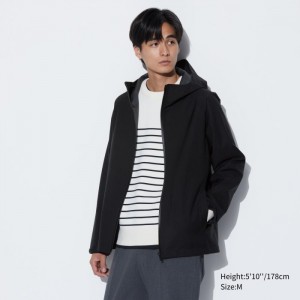 Parka Męskie Uniqlo BLOCKTECH (3D Cut) Czarne,Uniqlo Polska | C592973