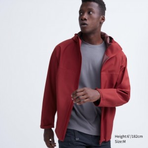 Parka Męskie Uniqlo BLOCKTECH (3D Cut) Czerwone,Uniqlo Polska | Y957587