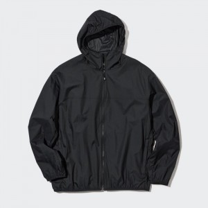 Parka Męskie Uniqlo Pocketable UV Protection 3D Cut (2022 Edition) Czarne,Uniqlo Polska | F722367