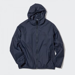 Parka Męskie Uniqlo Pocketable UV Protection 3D Cut (2022 Edition) Granatowe,Uniqlo Polska | F635254