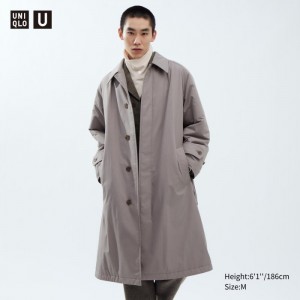 Płaszcze Damskie Uniqlo Padded Single Breasted Szare,Uniqlo Polska | L898513