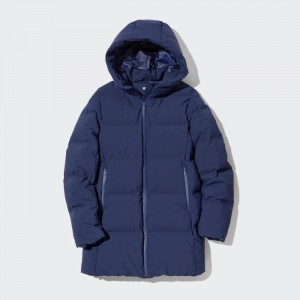 Płaszcze Puchowe Damskie Uniqlo Seamless Short (2022 Edition) Niebieskie,Uniqlo Polska | W426229