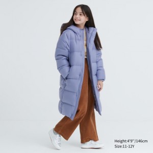 Płaszcze Puchowe Dziecięce Uniqlo Warm-Padded Niebieskie,Uniqlo Polska | I158713