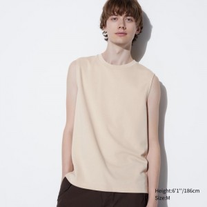 Podkoszulka Męskie Uniqlo AIRism Cotton Sleeveless Natural,Uniqlo Polska | R694268