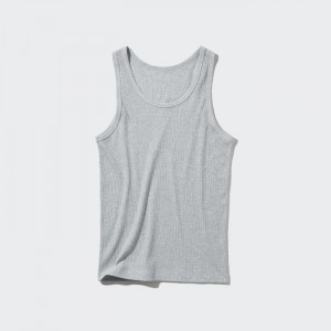 Podkoszulka Męskie Uniqlo Dry Color Ribbed Szare,Uniqlo Polska | Q411579