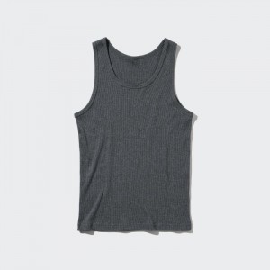 Podkoszulka Męskie Uniqlo Dry Color Ribbed Ciemny Szare,Uniqlo Polska | O079461
