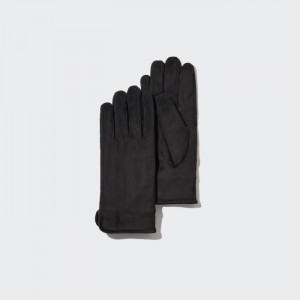 Rękawiczki Damskie Uniqlo HEATTECH Lined Faux Suede Czarne,Uniqlo Polska | Q228424