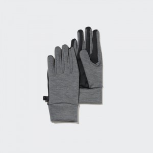 Rękawiczki Damskie Uniqlo HEATTECH Lined Stretch Szare,Uniqlo Polska | V646228