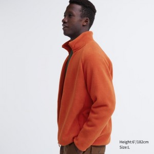 Runo Męskie Uniqlo Full-Zip Jacket Pomarańczowe,Uniqlo Polska | H889688