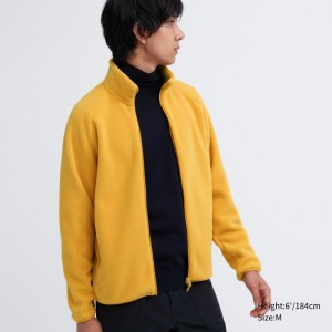 Runo Męskie Uniqlo Full-Zip Jacket Żółte,Uniqlo Polska | C655673