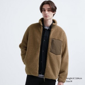 Runo Męskie Uniqlo Windproof Outer Jacket Beżowe,Uniqlo Polska | X199031