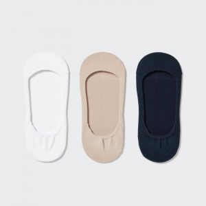 Skarpetki Damskie Uniqlo Footsies 3 Pack (Low Cut) Białe,Uniqlo Polska | X947899