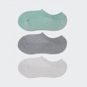 Skarpetki Damskie Uniqlo Footsies 3 Pack (Sports) Zielone,Uniqlo Polska | S443100