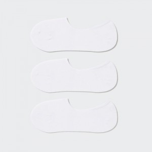 Skarpetki Damskie Uniqlo Footsies (3 Pairs) Białe,Uniqlo Polska | N592190