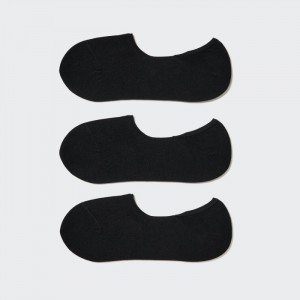 Skarpetki Damskie Uniqlo Footsies (3 Pairs) Czarne,Uniqlo Polska | N276822