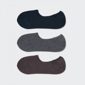 Skarpetki Damskie Uniqlo Footsies (3 Pairs) Granatowe,Uniqlo Polska | P196761