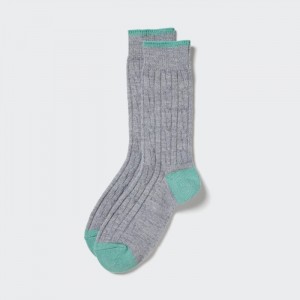 Skarpetki Damskie Uniqlo HEATTECH Cable Szare,Uniqlo Polska | U650229