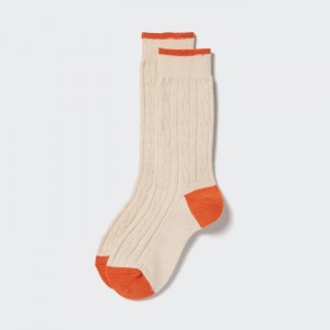 Skarpetki Damskie Uniqlo HEATTECH Cable Beżowe,Uniqlo Polska | Z259595