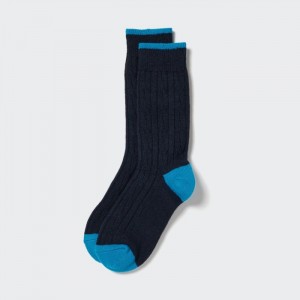 Skarpetki Damskie Uniqlo HEATTECH Cable Granatowe,Uniqlo Polska | G145926