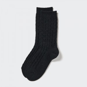 Skarpetki Damskie Uniqlo HEATTECH Cable Czarne,Uniqlo Polska | O509956