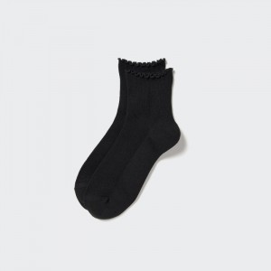 Skarpetki Damskie Uniqlo HEATTECH Crew Mellow Czarne,Uniqlo Polska | F221001