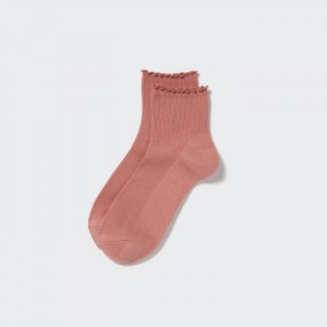 Skarpetki Damskie Uniqlo HEATTECH Crew Mellow Różowe,Uniqlo Polska | L178476
