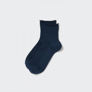 Skarpetki Damskie Uniqlo HEATTECH Crew Mellow Granatowe,Uniqlo Polska | O643604