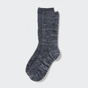 Skarpetki Damskie Uniqlo HEATTECH Loose Ribbed Ciemny Szare,Uniqlo Polska | K769274