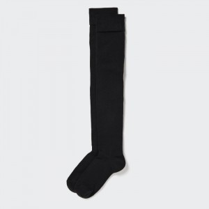 Skarpetki Damskie Uniqlo HEATTECH Over-The-Knee Czarne,Uniqlo Polska | Y370009