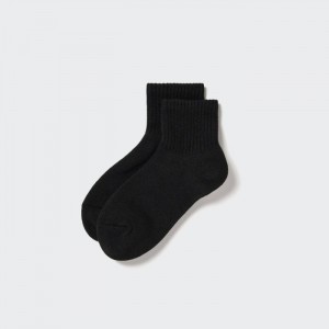 Skarpetki Damskie Uniqlo HEATTECH Pile-Lined Half Czarne,Uniqlo Polska | J545165