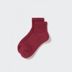 Skarpetki Damskie Uniqlo HEATTECH Pile-Lined Half Wine,Uniqlo Polska | O007157