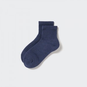 Skarpetki Damskie Uniqlo HEATTECH Pile-Lined Half Niebieskie,Uniqlo Polska | E594826