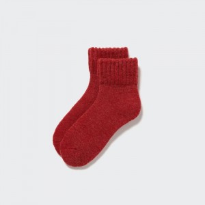 Skarpetki Damskie Uniqlo HEATTECH Pile Czerwone,Uniqlo Polska | C925193