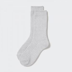 Skarpetki Damskie Uniqlo HEATTECH Ribbed Szare,Uniqlo Polska | I250817