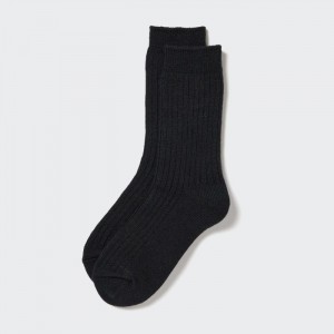 Skarpetki Damskie Uniqlo HEATTECH Ribbed Czarne,Uniqlo Polska | Y549024