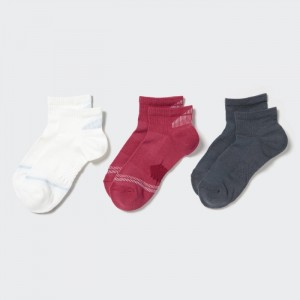 Skarpetki Damskie Uniqlo Short 3 Pack (Sports/Piled) Białe,Uniqlo Polska | B115869