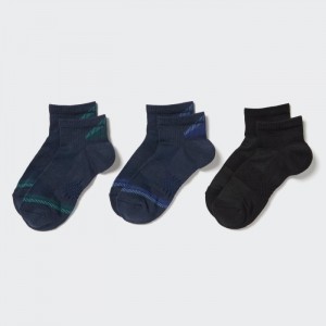 Skarpetki Damskie Uniqlo Short 3 Pack (Sports/Piled) Granatowe,Uniqlo Polska | Z109239